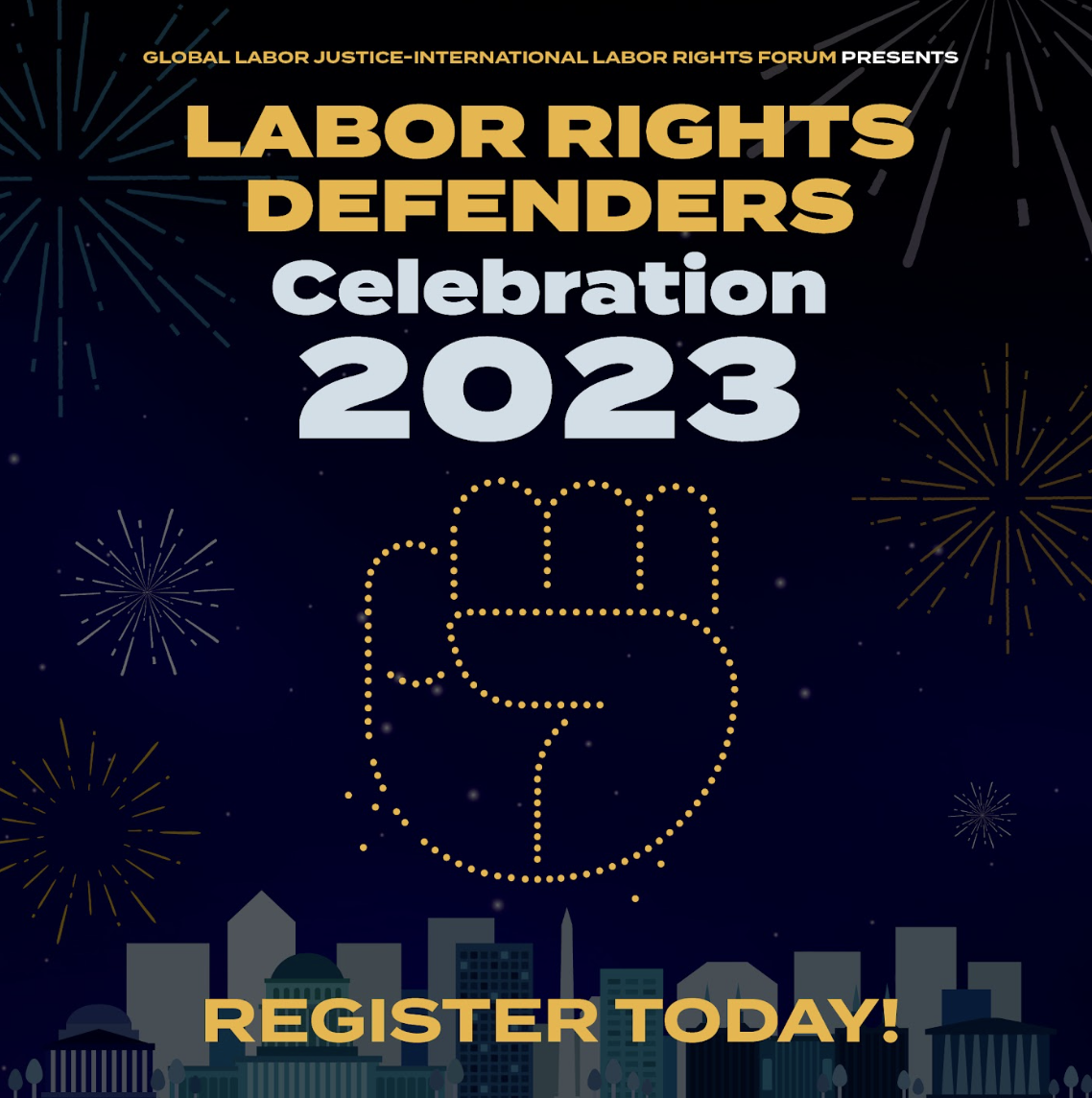 GLJ-ILRF 2023 Labor Rights Defenders Celebration